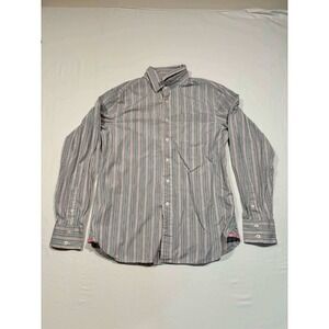 Trailer Mens XL Vintage Fit Striped Button Down Shirt Long Sleeve Cotton